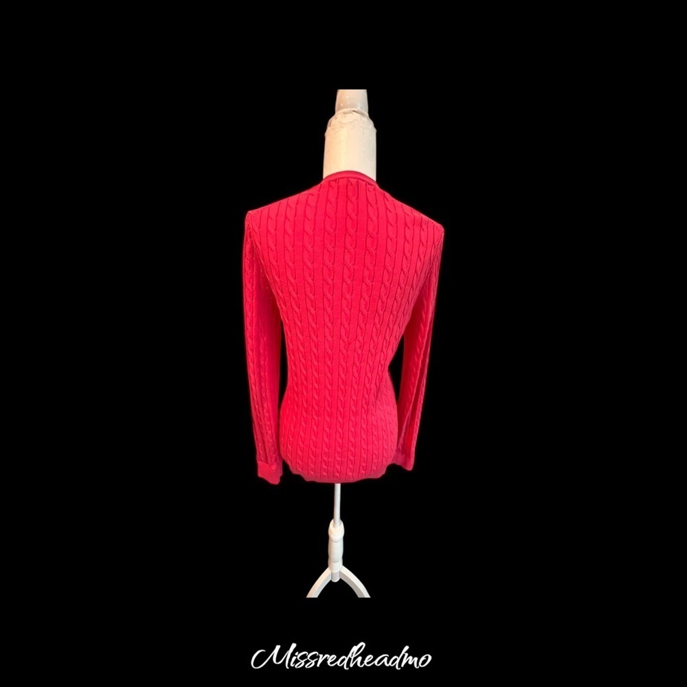 Land’s End Pink Cardigan Sweater - Picture 3 of 5